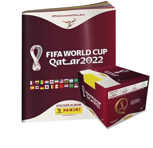 Panini FIFA World Cup Qatar 2022 Official Sticker Series (1 x Softcover Album + 1 x 100 Display)