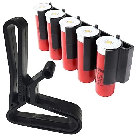 MakerShot Combo Black Hearing Protection Belt Clip & Ammo Carrier, 12 Gauge Cover