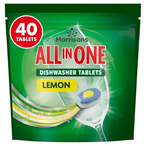 Morrisons All in One Lemon Dishwasher Tablets 40pk