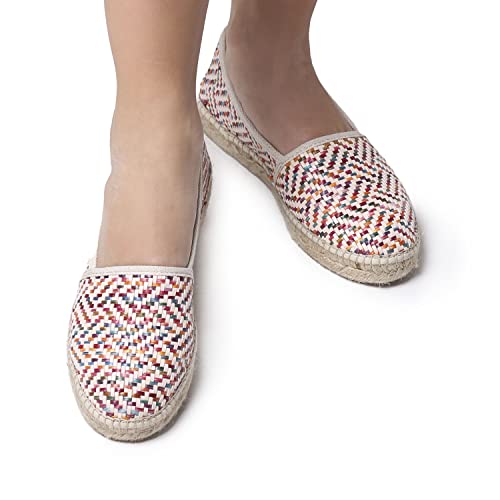 ALMA-MS - Women's raffia espadrille flat espadrilles4