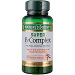 Nature's Bounty Super B Complex with Vitamin C & Folic Acid, Immune & Energy Support, 150 Tablets - Pack of 2