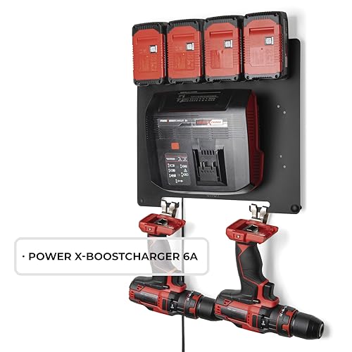 Support mural pour batteries Einhell 18V afin de vider l'établi - 7