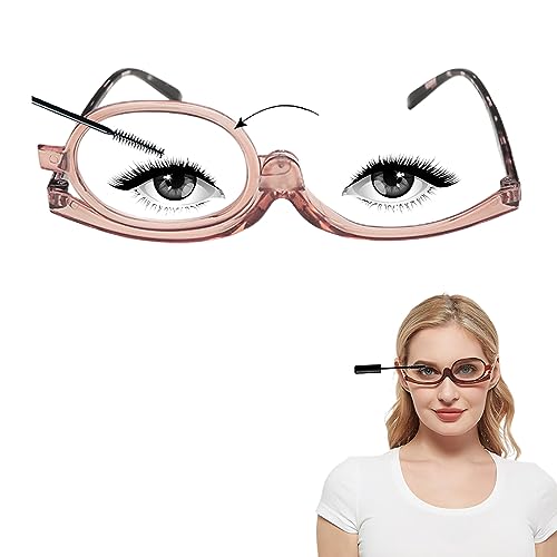 Schminkbrille Comioke Klappbare Vergrößerungs-Make-Up-Brille