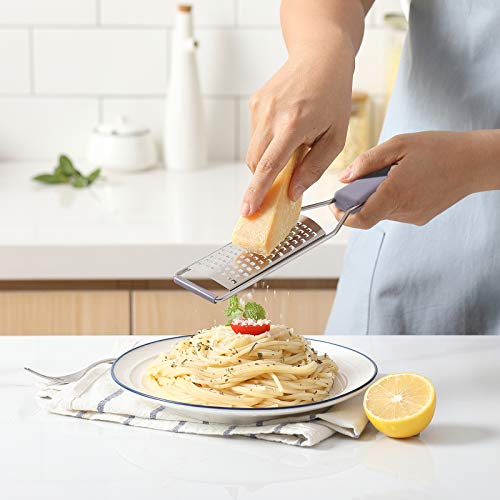 Cheese Grater Lemon Zesters Set Of 2, Guanci Zester Grater With Handle, Stainless Steel Zester Grater Citrus Zester Tool For Ginger, Garlic, Nutmeg, Chocolate, Vegetables, Lemon, Dishwasher Safe #TOP2