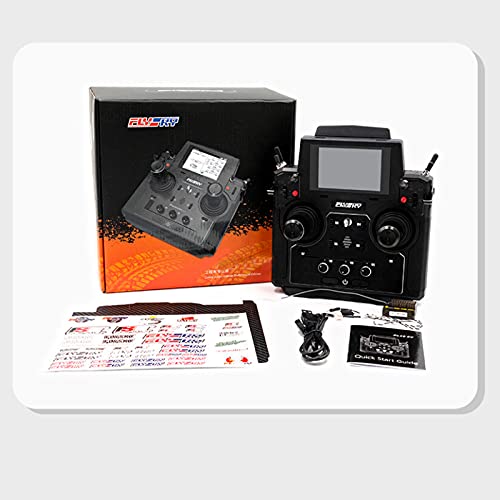 GoolRC Flysky Paladin EV 2.4GHz 18CH RC Transmitter with 5D Hall Sensor Gimbals AFHDS 3, 3.5 Inch TFT Touching Screen Radio Remote Controller for RC Engineering Vehicle