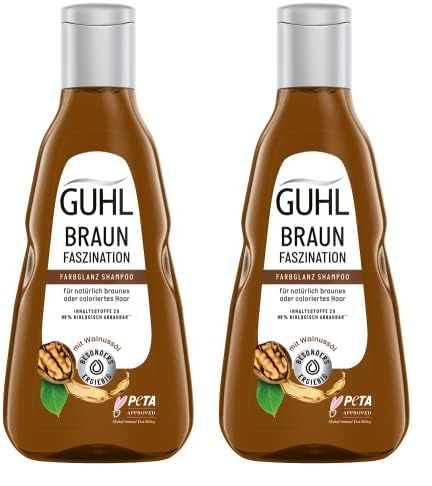 Guhl Braun Faszination Shampoo - Inhalt: 250 ml - Haartyp: brünett, braun (Packung mit 2)