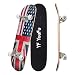PUENTE 31 Inch Complete Skateboard - 8 Layer Canadian Maple Wood Double Kick Concave Skateboards, Tricks Skate Board for Beginners and Pro