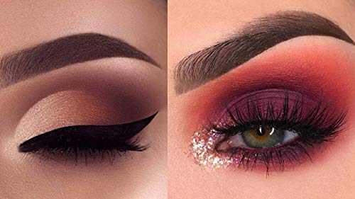 Image of D.B.Z. Nude Eyeshadow Palette Makeup Palette Highlighters Eye Make Up High Pigmented Professional Mattes And With 4 Pc Makeup Brush Set Combo, 160 g Shimmery Finish