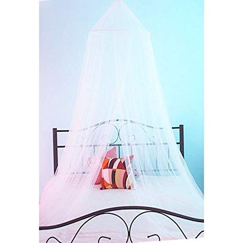 HomeMaison Moustiquaire Ciel de lit Blanc, Polyester, 32 x 37 cm Cover