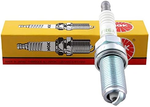 NGK Spark Plug LFR6A 6668 (Pack of 6) Watercraft FX FZR FZS VX VXR VXS Reach 26.5mm Hex Size 16mm Gap 0.9mm Resistor Value 5K Ohm