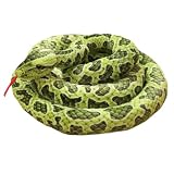 YUZHINUO Simulated Python Snake Plush Toy Giant Piebald Python Long Stuffed Snake Plushie Pillow Chi