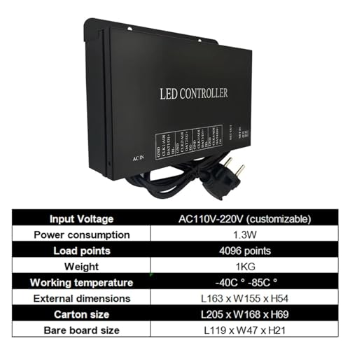 Contrôleur Artnet Ethernet H802RA SPI 4096 Pixels pour Éclairage LED WS2811 WS2812 - 4