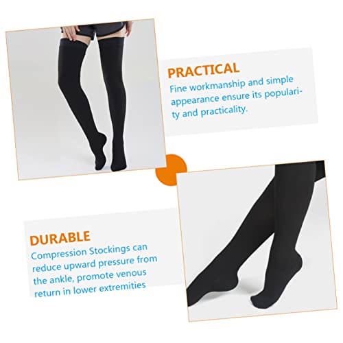 Beaupretty 1 Par De Meias De Compressão De Joelho Meias De Compressão Masculinas Meias De Compressão