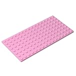 92438 Foundation Plate Plate 8x16 5Pieces GDS-529 Compatible with Lego Building Blocks Color:Bright Pink