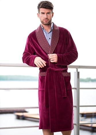 BOSS Kimono, heren ochtendjas (dun), middengrijs