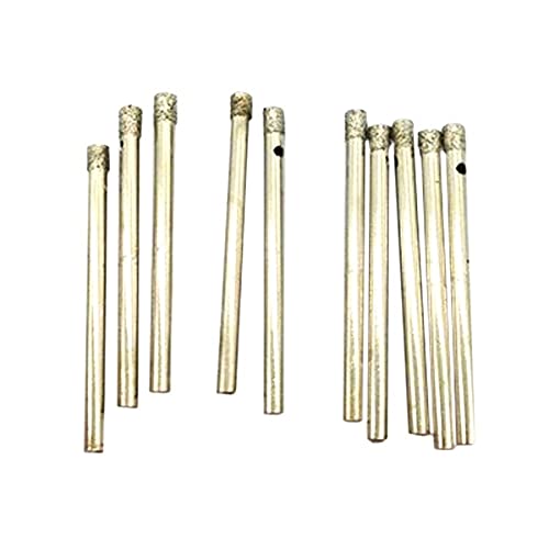 Brocas para Herramientas Manuales, Set de 10 Piezas, Broca de Sierra de Agujero de Diamante de 4 mm para Perforación en Vidrio, Granito, Mármol y Azulejos miniatura 2