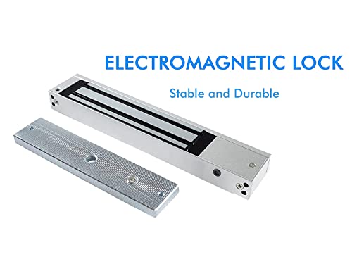 Image of Smart iCards; Single Door 12V DC 600lbs Electromagnetic Lock /EM Lock for Access Control with LED (Silver)