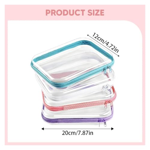 Bolsas de aseo viaje transparentes e impermeables con cremallera para evitar manchas 6