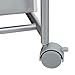 Simple Houseware 2-Bag Heavy Duty Rolling Laundry Sorter Cart, Silver – 2 Section Removable Bags and Lockable Wheels for Laundry Room Organization