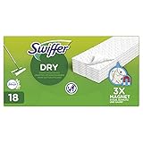 Swiffer Bodenwischer Boden Staubtücher Nachfüllpack 18 Tücher mit Febreze Duft, Wischer ideal gegen Staub, Tierhaare & Allergene