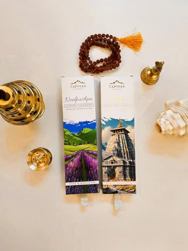 Image of Premium Lavender & Nagchampa Incense Sticks (80 Sticks, Pack of 2) - Handcrafted, Soothing Fragrance for Yoga, Sleep & Meditation