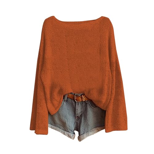 LCMTWX Womens Fair Isle Sweater Boho Vintage Ethnic Casual Graphic Pullover Oversized Tops Fall Long Sleeve Knit Blouses