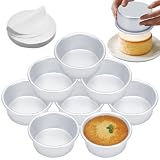 AWTBDP 4 Inch Cake Pan Set of 8