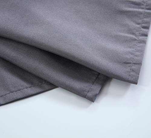 MEILA Wrap Around Bed Skirt Three Fabric Sides Elastic Dust Ruffled 18 Inch Tailored Drop,Easy to Install Fade Resistant-Dark Grey, Twin/Full - Thumbnail 5