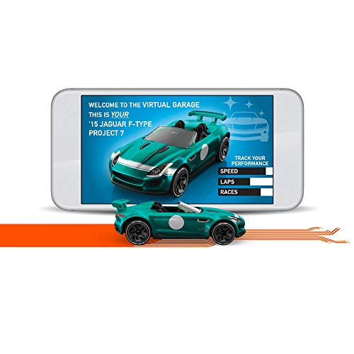 Hot Wheels Id Vehicle ’15 Jaguar F-Type Project 7 With Embedded Nfc Chip, Uniquely Identifiable, 1:64 Scale, For Kids Ages 8 Years And Older #TOP3