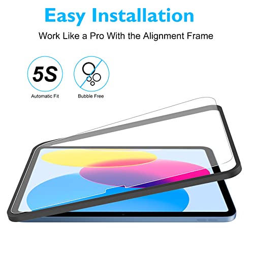 Mothca Matte Glass Screen Protector for iPad 11-inch A16 2025 (11th Generation) / iPad 10th Generation 10.9-inch 2022 Anti-Glare & Anti-Fingerprint Tempered Glass (Not Privacy) with Alignment Frame by Mothca - Image 5