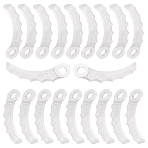 TRUSTLIONTEK Pièces de rechange pour tondeuse à gazon Makita, lame de rechange pour coupe-bordure, 20 lames en plastique pour Makita 198426-9 Lames de...
