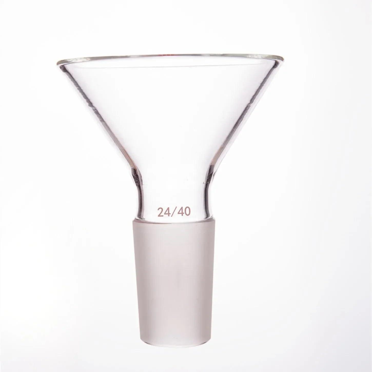 60 Degree Triangular Glass Funnel 2mm Thick for Lab Liquid Transfer | Transparency borosilicate glass funnel with smooth surface and firm welding(19 22 100mm)