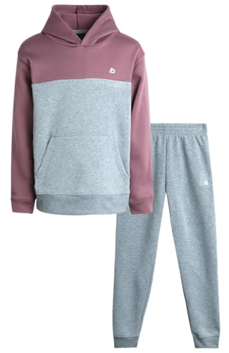 RBX Boys Sweatsuit - 2 Piece Performance Pullover Fleece Hoodie Sweatshirt and Boys Jogger Pants Set (Sizes 4-12)