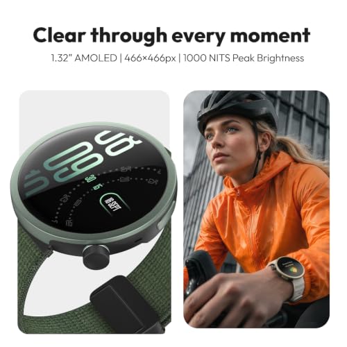 Image of Noise Alt Watch 1 Smart Watch 1.32 inch AMOLED Display, Built-in GPS, AI Suite, Functional Rotating Crown, 1000NITS Brightness, Upto 14 Days Battery - Chosen Beige