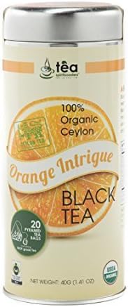 Spirit Boosters Organic Ceylon Orange Intrigue Black Tea (Mrs. Grey) - Tea Tin (40 Grams)