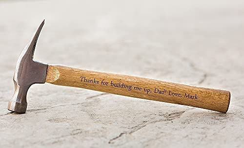 Personalized Dad Gifts From Daughter - Personalized Engraved Hammer Birthday Gift For Fathers And Grandpa (Thank You For Building Me Up) - Unique Fathers Day Gift For Him, Boyfriend, Dad, Husband #TOP20