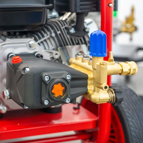 Hourleey Pressure Washer Pump, 3700PSI 2.5GPM 3/4" Shaft Horizontal Triplex Plunger Power Washer Pump Replacement with Adjustment Unloader, Compatible with Simpson MorFlex Models 40224, 40225, 40226 thumbnail 7