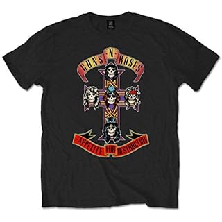 Rock Off Guns N’ Roses Appetite for Destruction Officiel T-Shirt Hommes Unisexe - Les Beatles, Paul McCartney, John Lennon, RIngo Starr, George Harrison