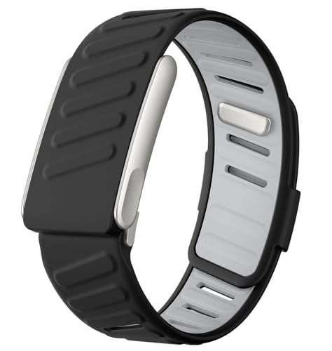 omee Silicone Sport Band Compatible with Whoop 5.0 Band Strap Men Women, Breathable Sport Adjustable Waterproof Replacement Wristbands Straps for Whoop 5.0 Silicone Bands