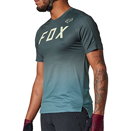 Fox Racing Flexair Maillot de VTT à Manches Courtes T-Shirt, eméraude, L Homme Cover