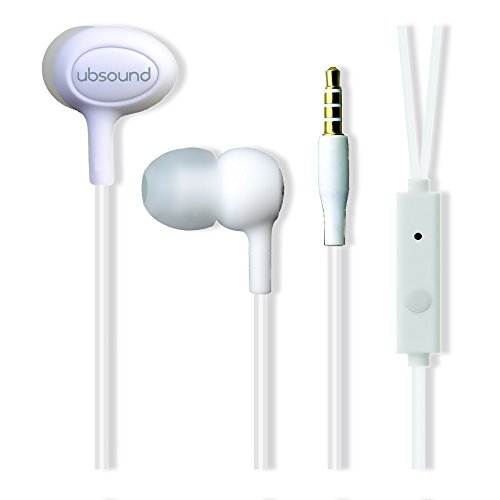 UBSOUND Smarter Pro - Écouteurs ergonomiques in-Ear Premium HD (IEM) avec Microphone - Jack Standard de 3,5mm - Léger & Soft-Touch - Câble Anti-nœud -...