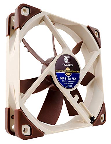 Noctua NF-S12A FLX, Premium Quiet Fan, 3-Pin (120mm, Brown) 2