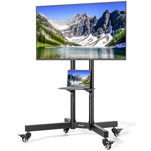 Heavy-Duty Rolling TV Stand for 32-85" TVs, 187 lbs