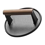 Leefasy Cast Press with Wooden Handle for Beef