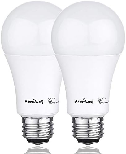 AmeriLuck 3-Way LED Light Bulb A19, Multi Wattage 50-75-100W Equivalent, Low-Medium-High Setting, Omni-Directional, 2 Pack, Warm White 3000K