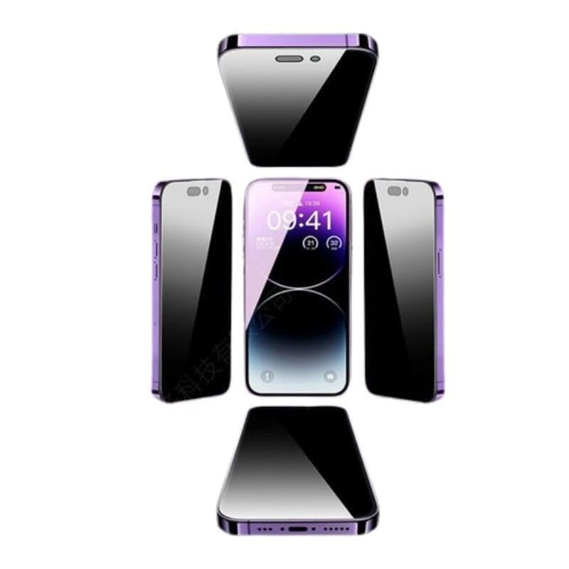 CIELIA [ iPhone 17 対応] 360度 覗き見防止 ブルーライトカット アンチグレア 強化ガラス フィルム 保護フィルム ガラスフィルム 非光沢 マット 反射防止 指紋防止 硬度9H 全面保護 iPhone17 アイフォン17