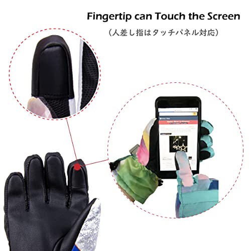 Triwonder Kids Winter Snow Ski Gloves Waterproof Touch Screen Cold Weather Gloves Boys Girls Snowboarding Skiing Sport Mittens (Rose Red, Xs (7-9 Years Old)) #TOP2