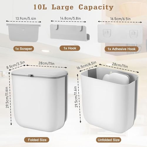 Soporte de basura plegable de pared para evitar dolores de espalda 7