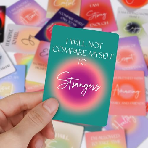 Affirmation Cards for Women, 63 Unique Positive Affirmation Cards, Daily Affirmations for Inspiration, Mindfulness, & Self-Care Gifts for Women - Image 7