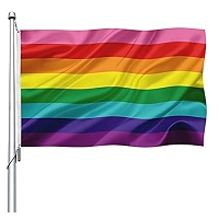 Detalle De La Bandera De Los Color Lgbt Del Orgullo Lgbt Imagen De